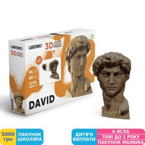 Фото №1 - 3D пазл скульптурный Cartonic David (CARTDAV)