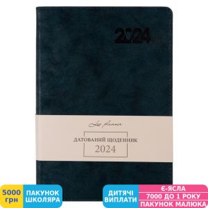 Фото №1 - Щоденник Leo Planner 2024 Case, графіт (252425)