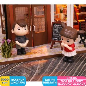 Фото №6 - Мини-интерьерная модель ручной работы Hobby Shop Rainbow café (M906)