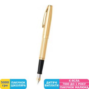 Фото №2 - Ручка подарункова перова Sheaffer SAGARIS Fluted Gold GT FP M (Sh947404)