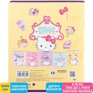 Фото №13 - Тетрадь школьная Kite Hello Kitty, 18 листов, клетка (HK23-236)