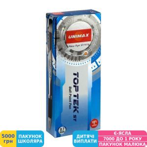 Фото №3 - Ручка кулькова Unimax Top Tek, 0,7 мм, синя (UX-112-02)