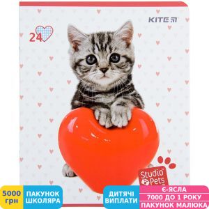 Фото №6 - Тетрадь школьная Kite Studio Pets, 24 листа, клетка (SP22-238-2)