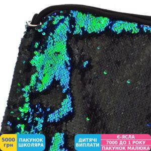Фото №2 - Сумка для взуття Yes Green Sequins, двостороння з паєтками (557661)