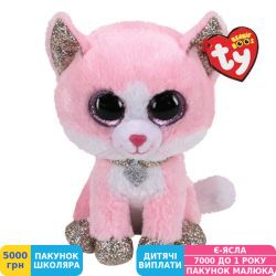 Фото - М'яка іграшка TY Beanie Boos Рожеве кошеня Fiona, 15 см (36366)