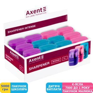 Фото №2 - Точилка Axent Intense, з контейнером, асорті кольорів (1164-A)