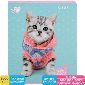 Фото №8 - Тетрадь школьная Kite Studio Pets, 24 листа, в линию (SP22-239-1)