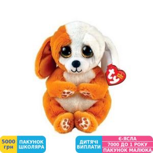 Фото №1 - Мягкая игрушка TY Beanie Bellies Рыжая собачка Ruggles, 15 см (40699)
