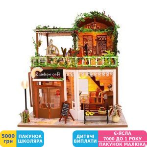 Фото №4 - Мини-интерьерная модель ручной работы MASSLINNA Rainbow Cafe