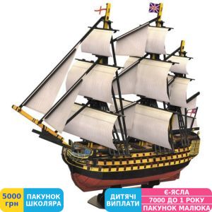 Фото №2 - 3D пазл CubicFun HMS Victory (T4019h)