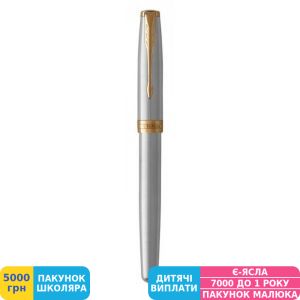 Фото №4 - Ручка подарочная перьевая Parker (Паркер) Sonnet 17 Stainless Steel GT FP F (84 111)