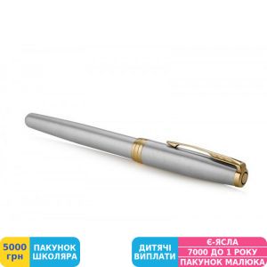 Фото №3 - Ручка подарочная перьевая Parker (Паркер) Sonnet 17 Stainless Steel GT FP F (84 111)