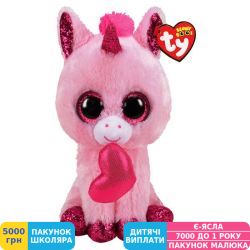 Фото - М'яка іграшка TY Beanie Boos Рожевий єдиноріг Darling, 25 см (34101)