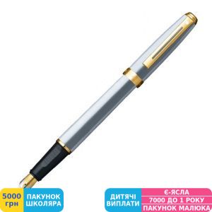 Фото №1 - Ручка подарочная перьевая Sheaffer PRELUDE Brushed Chrome CT FP M (Sh342004)