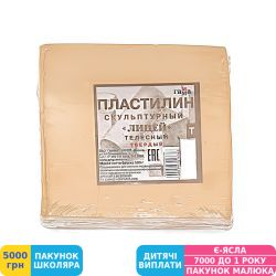 Фото - Пластилін Гамма, скульптурний твердий, тілесний, 500 г (2.80.E050.001)