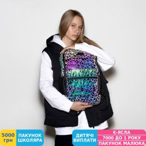 Фото №6 - Рюкзак для подростка Yes R-08 Web, унисекс, черный (558611)