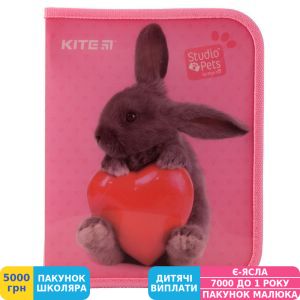 Фото №1 - Папка об'ємна Kite Studio Pets, B5, на блискавці (SP19-203)