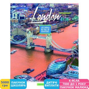 Фото №1 - Тетрадь Yes А5/144 пл.обл. London fly view (681299)