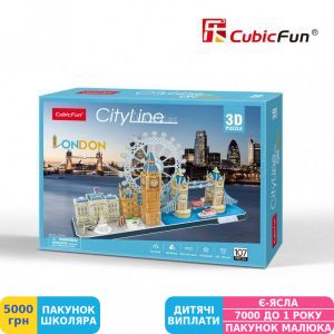 Фото №2 - Трехмерная головоломка-конструктор CubicFun City Line London (MC253h)