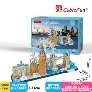 Фото №4 - Трехмерная головоломка-конструктор CubicFun City Line London (MC253h)