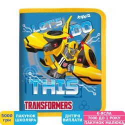 Фото - Папка об'ємна Kite Transformers, B5, на блискавці (TF17-203)