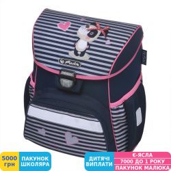 Фото - Ранець шкільний для першокласника Herlitz LOOP Sweety Panda, для дівчаток, синій (50020591)