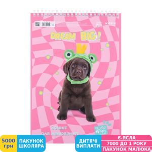 Фото №3 - Зошит для малювання Kite Studio Pets, 30 аркушів (SP24-243)