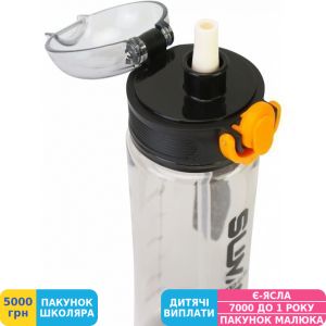 Фото №2 - Бутылка для воды Optima Straw, 500 мл, черная (U-1319-01)