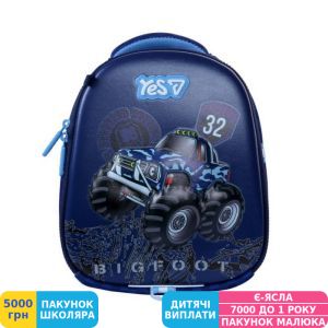 Фото №7 - Рюкзак дитячий Yes K-33 Big Foot, для дівчаток, синій (550436)
