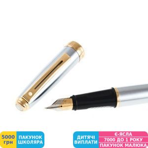 Фото №5 - Ручка подарочная перьевая Sheaffer PRELUDE Brushed Chrome CT FP M (Sh342004)