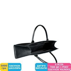 Фото №4 - Сумка шопер BlankNote чорна Blackwood (BN-BAG-27-bw), шкіра