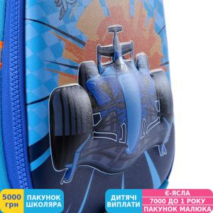 Фото №4 - Рюкзак детский Yes K-33 Speed Racer, для девочек, голубой (550438)