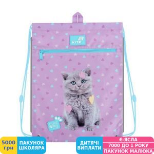 Фото №1 - Сумка для взуття Kite Studio Pets, з кишенею (SP26-601M-2)