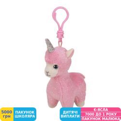 Фото - Брелок-іграшка TY Beanie Babies Рожева лама Lana, 12 см (36607)