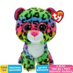 Фото - М'яка іграшка TY Beanie Boos Різнобарвний леопард Dotty, 15 см (37189)