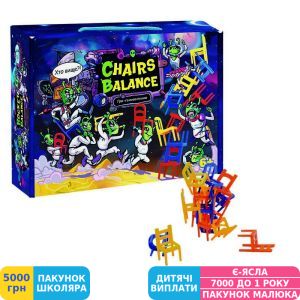 Фото №2 - Настільна гра STRATEG (укр) Chairs Balance (30408)