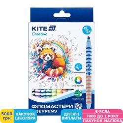 Фото - Фломастери двосторонні Kite Creative, 12 шт. (K-1151)