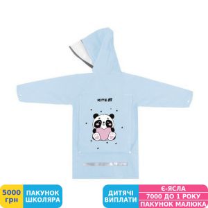 Фото №2 - Дощовик дитячий Kite Lovely Panda, на зріст 115-130 см, для дівчаток (K25-2600S-1)