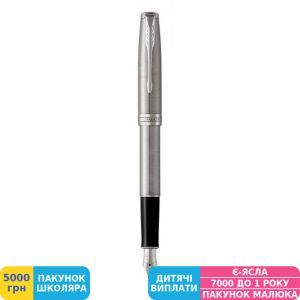Фото №3 - Ручка подарочная перьевая Parker (Паркер) Sonnet 17 Stainless Steel CT FP F (84 211)