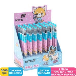 Фото №2 - Ручка кулькова Kite Aggretsuko, 0,5 мм, синя (AR25-032)