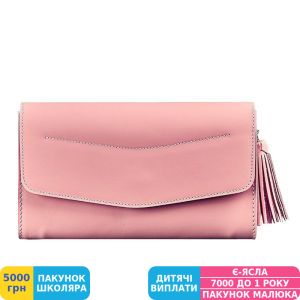 Фото №1 - Сумка BlankNote Элис Розовая (BN-BAG-7-pink-peach), кожа