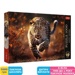 Фото - Пазли Trefl Premium Plus Дикий леопард, 1000 елементів (10818)