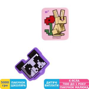 Фото №1 - Ластик Yes Minecraft Spring, фигурный, ассорти (560608)