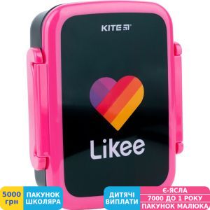 Фото №1 - Ланчбокс Kite Likee, 420 мл, с разделителем (LK22-160)